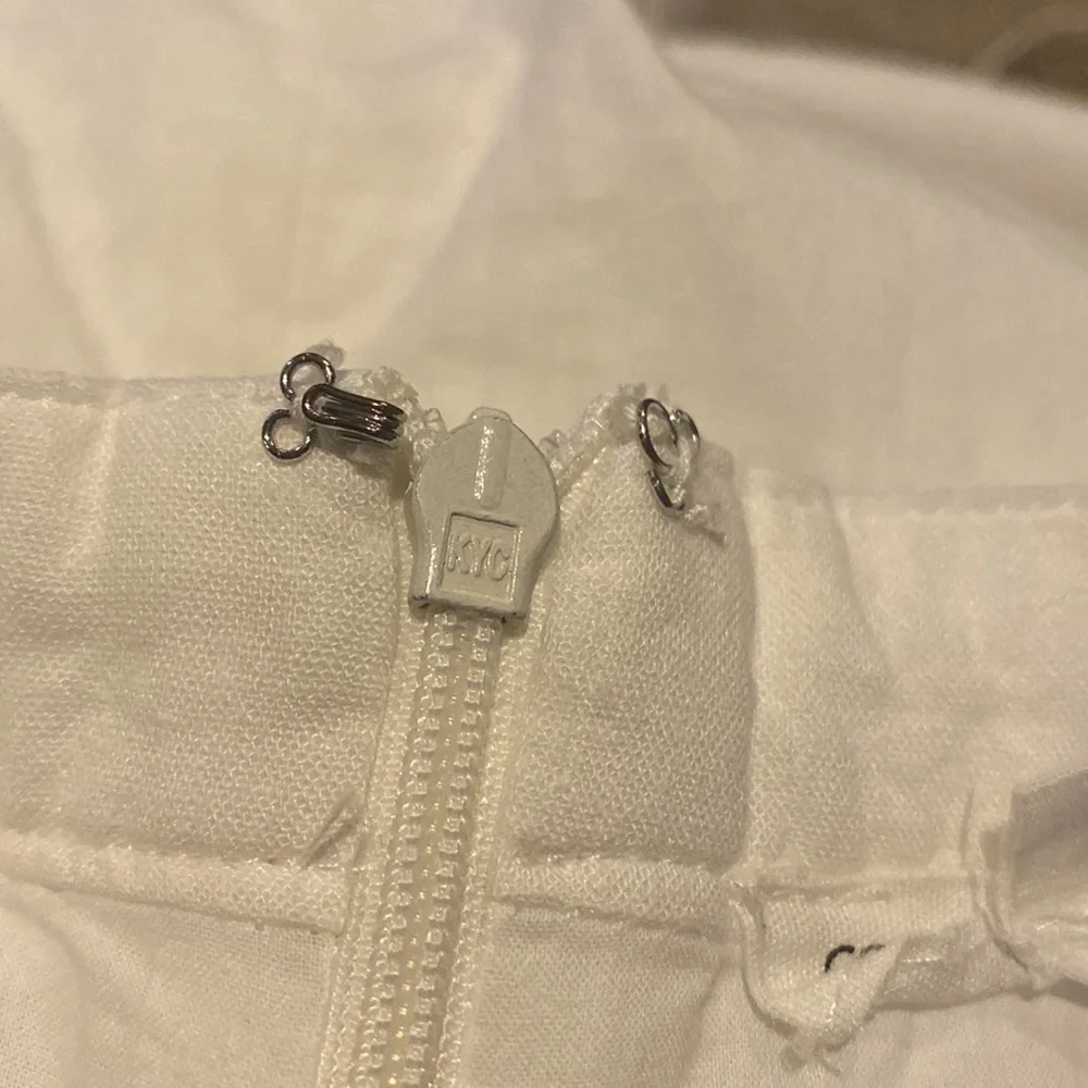 Cotton Candy LA White Adjustable Spaghetti Strap Cut Out Back Mini Dress Size L - Picture 12 of 16